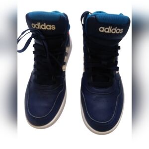 Adidas Blue and White Sneakers Classic Athletic Design (EUC) S:7 NO BOX
